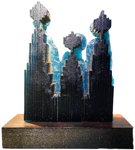 Glass sculptures “earthly”